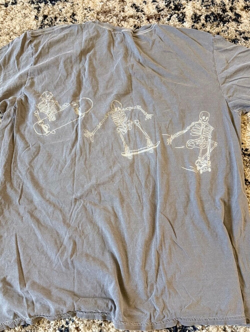 Project Social T Skeleton Skateboard Tee Gray